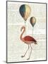 Flying Flamingo-Sue Schlabach-Mounted Art Print