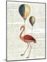 Flying Flamingo-Sue Schlabach-Mounted Art Print