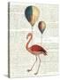 Flying Flamingo-Sue Schlabach-Stretched Canvas