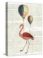 Flying Flamingo-Sue Schlabach-Stretched Canvas