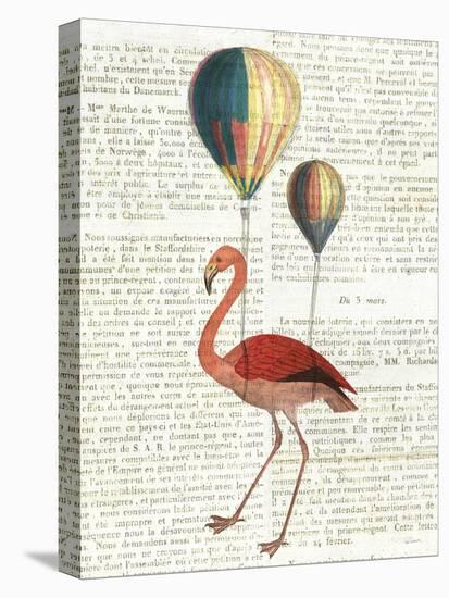 Flying Flamingo-Sue Schlabach-Stretched Canvas