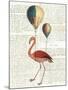 Flying Flamingo-Sue Schlabach-Mounted Art Print