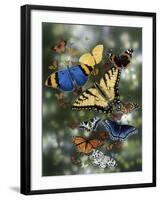 Flying Flowers-William Vanderdasson-Framed Giclee Print