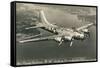 Flying Fortress, B-17E Bomber-null-Framed Stretched Canvas