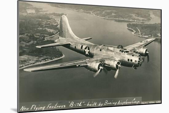 Flying Fortress, B-17E Bomber-null-Mounted Art Print