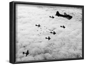 Flying Fortresses in Flight over Germany-null-Framed Photographic Print