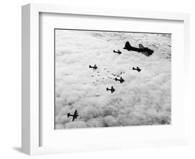 Flying Fortresses in Flight over Germany-null-Framed Photographic Print