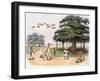 Flying Foxes at Banyantree, C.1791-98 (Colour Aquatint)-Charles Gold-Framed Giclee Print