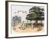 Flying Foxes at Banyantree, C.1791-98 (Colour Aquatint)-Charles Gold-Framed Giclee Print