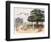 Flying Foxes at Banyantree, C.1791-98 (Colour Aquatint)-Charles Gold-Framed Giclee Print