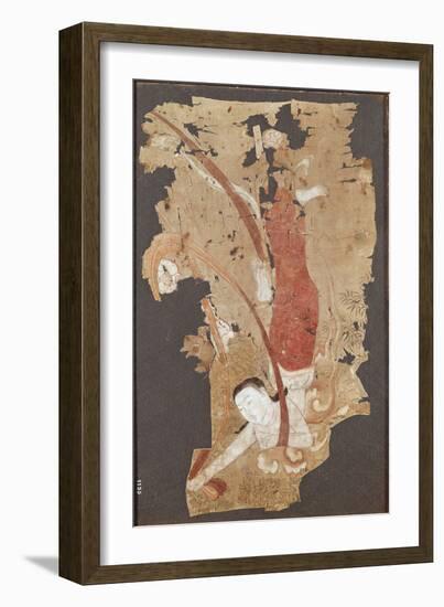 Flying Genie Or, Apsaras, from Dunhuang, Gansu Province, 9th-10th Century-null-Framed Giclee Print