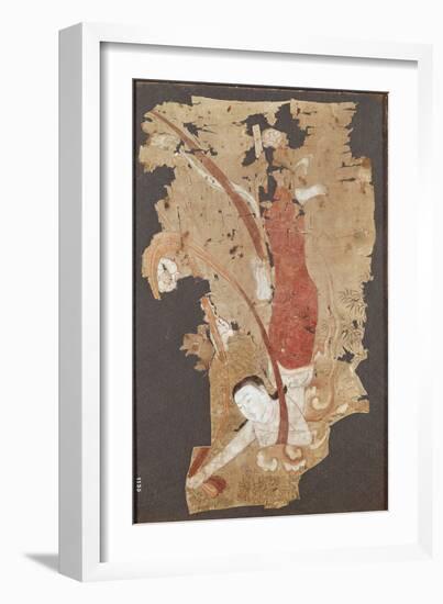 Flying Genie Or, Apsaras, from Dunhuang, Gansu Province, 9th-10th Century-null-Framed Giclee Print