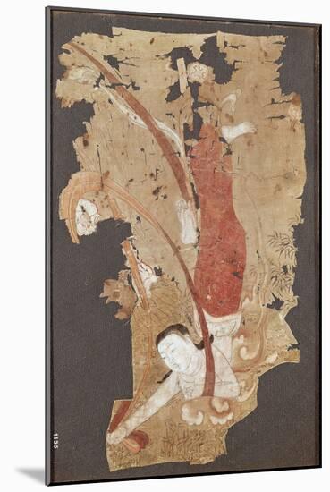 Flying Genie Or, Apsaras, from Dunhuang, Gansu Province, 9th-10th Century-null-Mounted Giclee Print