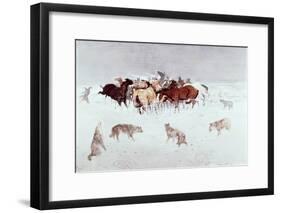 Flying Hooves-Charles Marion Russell-Framed Giclee Print