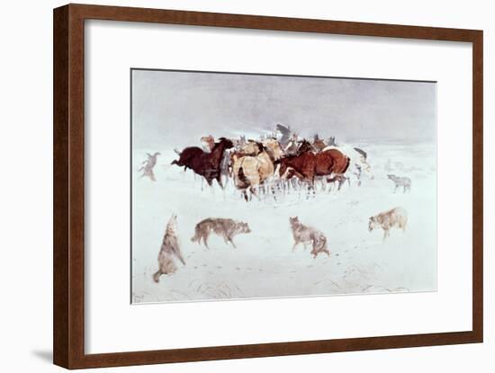 Flying Hooves-Charles Marion Russell-Framed Giclee Print