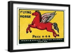 Flying Horse-null-Framed Art Print