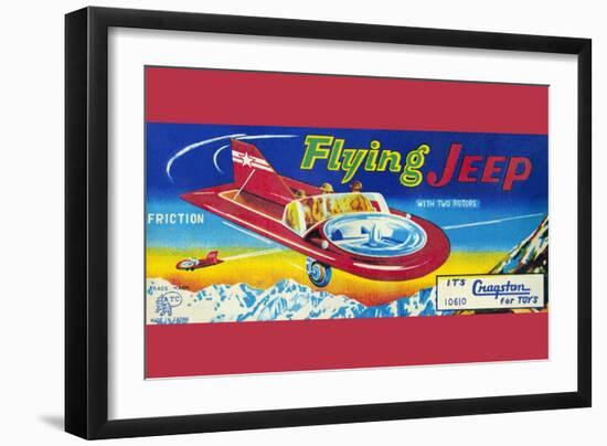 Flying Jeep-null-Framed Art Print