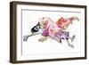 Flying Kimonas-Norma Kramer-Framed Art Print