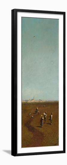 Flying Kites, Ca 1880-1885-Carl Spitzweg-Framed Premium Giclee Print