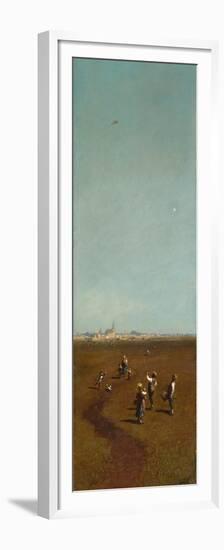 Flying Kites, Ca 1880-1885-Carl Spitzweg-Framed Premium Giclee Print