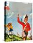 Flying Kites - Child Life-Robert O. Skemp-Stretched Canvas
