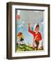 Flying Kites - Child Life-Robert O. Skemp-Framed Giclee Print