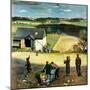 "Flying Kites", March 18, 1950-John Falter-Mounted Premium Giclee Print