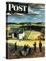 "Flying Kites" Saturday Evening Post Cover, March 18, 1950-John Falter-Stretched Canvas