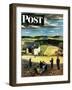 "Flying Kites" Saturday Evening Post Cover, March 18, 1950-John Falter-Framed Giclee Print