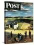 "Flying Kites" Saturday Evening Post Cover, March 18, 1950-John Falter-Stretched Canvas