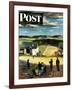 "Flying Kites" Saturday Evening Post Cover, March 18, 1950-John Falter-Framed Giclee Print