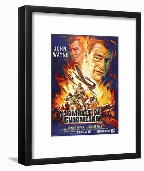 Flying Leathernecks, (aka Les Diables De Guadacanal), Robert Ryan, John Wayne, 1951-null-Framed Art Print