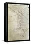 Flying Machine, Drawing by Leonardo Da Vinci-null-Framed Stretched Canvas