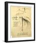 Flying Machine Part-Leonardo da Vinci-Framed Giclee Print