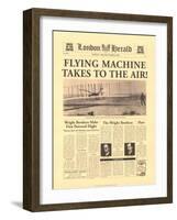 Flying Machine Takes to The Air-The Vintage Collection-Framed Art Print