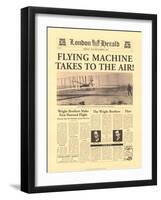 Flying Machine Takes to The Air-The Vintage Collection-Framed Art Print