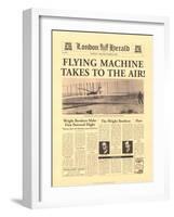 Flying Machine Takes to The Air-The Vintage Collection-Framed Art Print