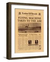 Flying Machine Takes to the Air!-The Vintage Collection-Framed Art Print