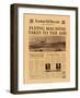 Flying Machine Takes to the Air!-The Vintage Collection-Framed Art Print