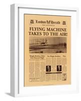 Flying Machine Takes to the Air!-The Vintage Collection-Framed Art Print