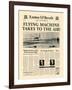 Flying Machine Takes to the Air!-The Vintage Collection-Framed Art Print