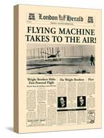 Flying Machine Takes to the Air!-The Vintage Collection-Stretched Canvas