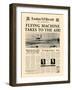 Flying Machine Takes to the Air!-The Vintage Collection-Framed Premium Giclee Print