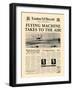 Flying Machine Takes to the Air!-The Vintage Collection-Framed Premium Giclee Print