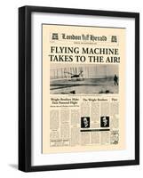 Flying Machine Takes to the Air!-The Vintage Collection-Framed Art Print