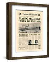 Flying Machine Takes to the Air!-The Vintage Collection-Framed Art Print