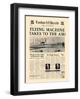 Flying Machine Takes to the Air!-The Vintage Collection-Framed Art Print