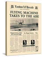 Flying Machine Takes to the Air!-The Vintage Collection-Stretched Canvas