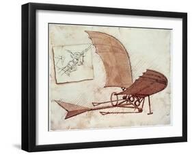 Flying Machine-Leonardo da Vinci-Framed Giclee Print