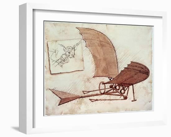 Flying Machine-Leonardo da Vinci-Framed Giclee Print